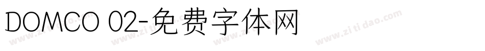 DOMCO 02字体转换